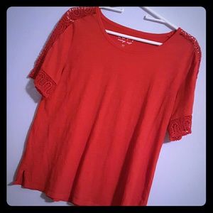 LOFT Casual Red Top